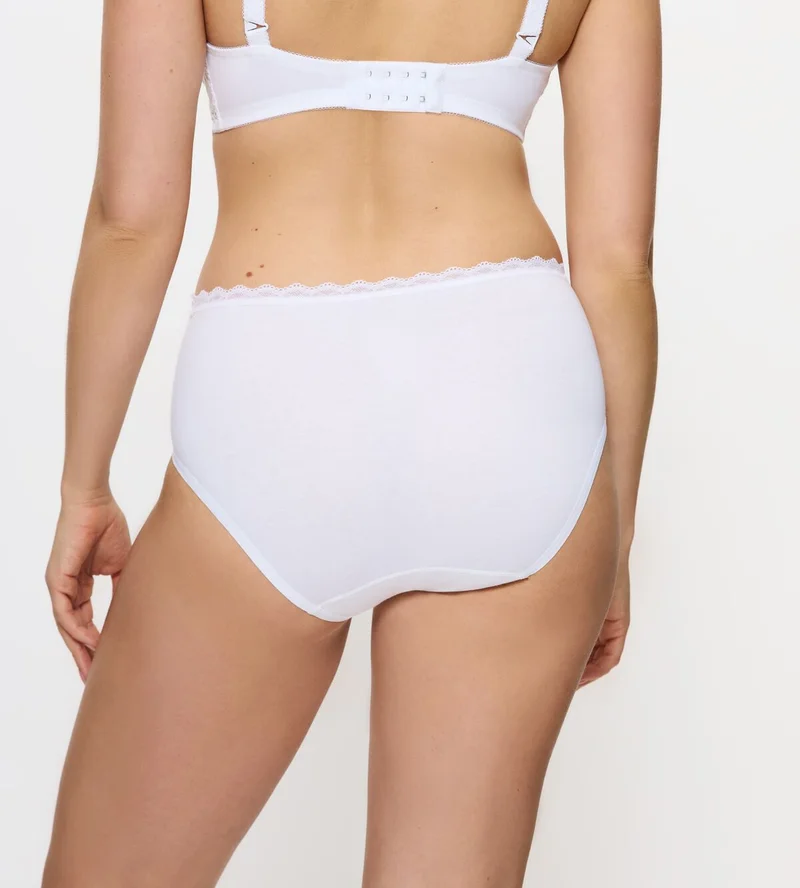 Triumph – Feel Of Cotton Midi-Slip Weiß