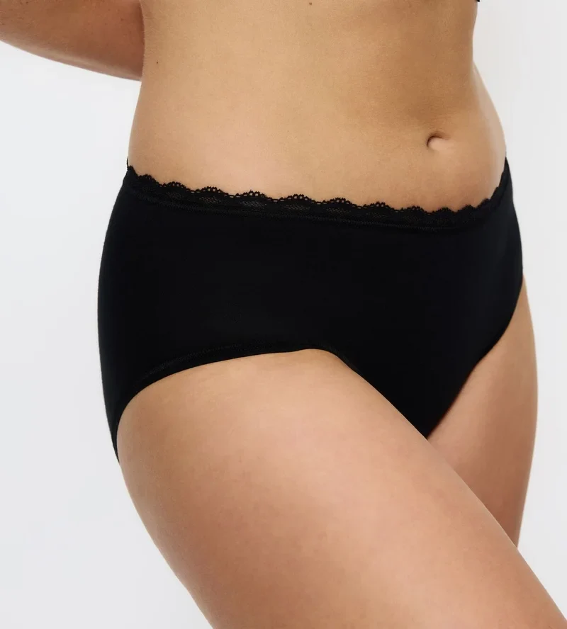 Triumph – Feel Of Cotton Midi-Slip Schwarz
