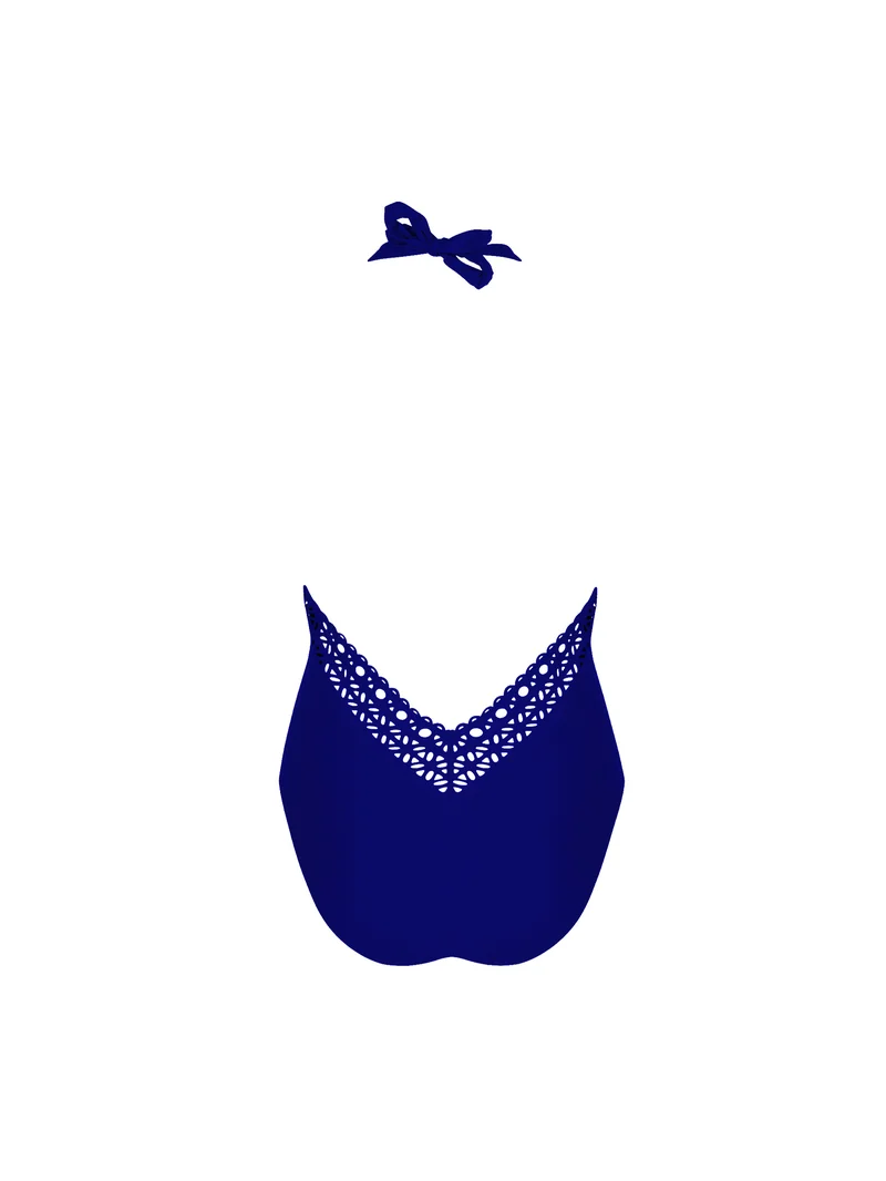 Lise Charmel Bademode - Ajourage Couture Neckholder-Badeanzug mit tiefem Rücken- und Vorderausschnitt, Ajourage Outremer