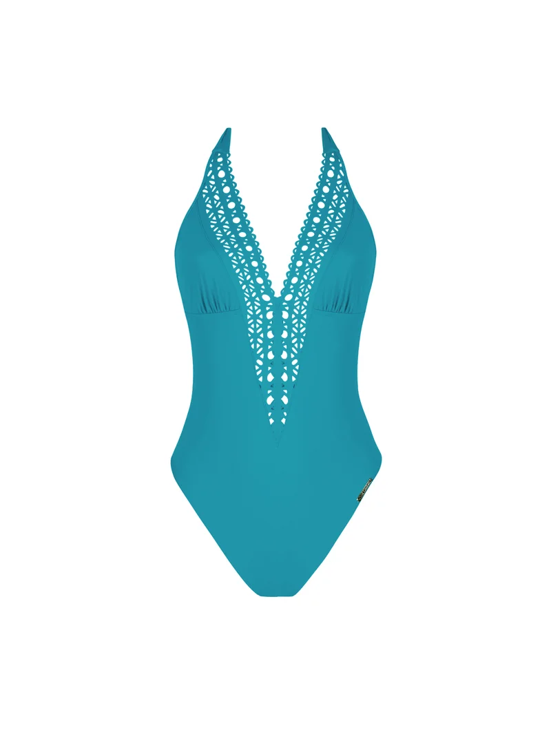 Lise Charmel Bademode - Ajourage Couture Neckholder-Badeanzug mit tiefem Rücken- und Vorderausschnitt, Ajourage Lagon