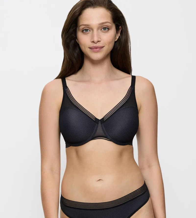 Triumph – Infinite Sensation Minimiser-BH ohne Polsterung, Schwarz
