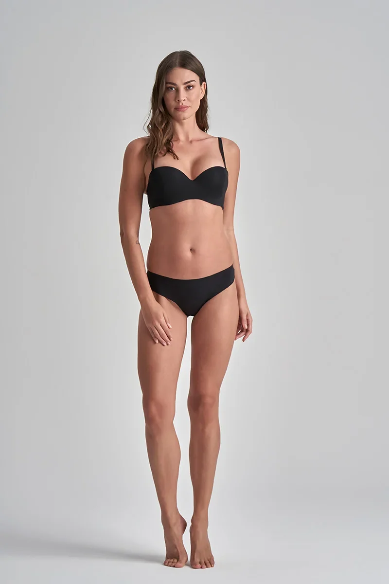 ByeBra – Auslaufsicherer Perioden-Tanga, laminiert, für schwache Blutungen, Schwarz