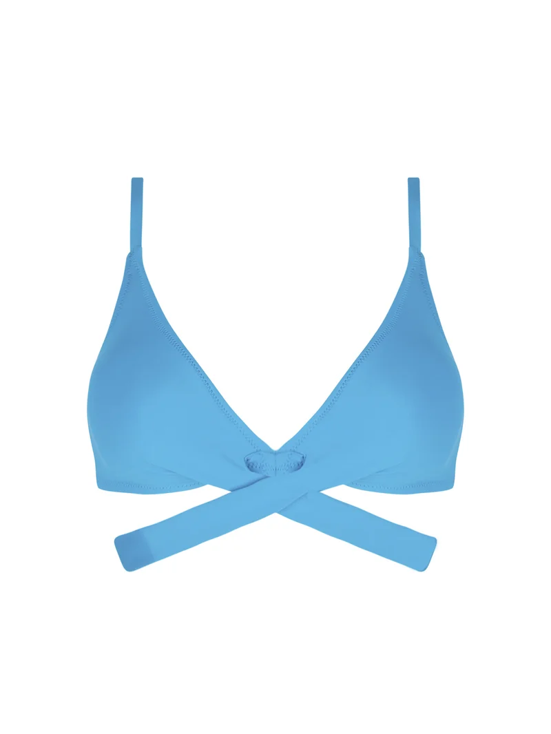 Antigel Swimwear von Lise Charmel - La Chiquissima Soft Padded Triangle Bikini mit Bindebändern Bleu Azur