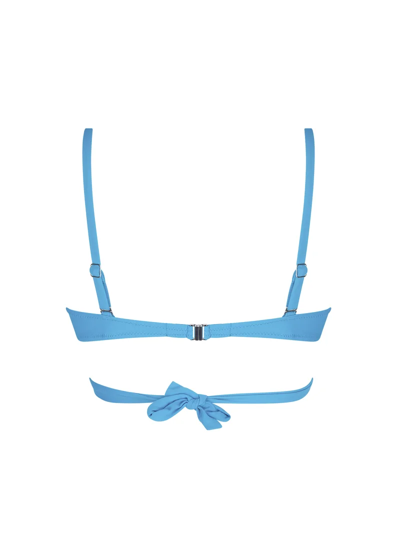 Antigel Swimwear von Lise Charmel - La Chiquissima Soft Padded Triangle Bikini mit Bindebändern Bleu Azur