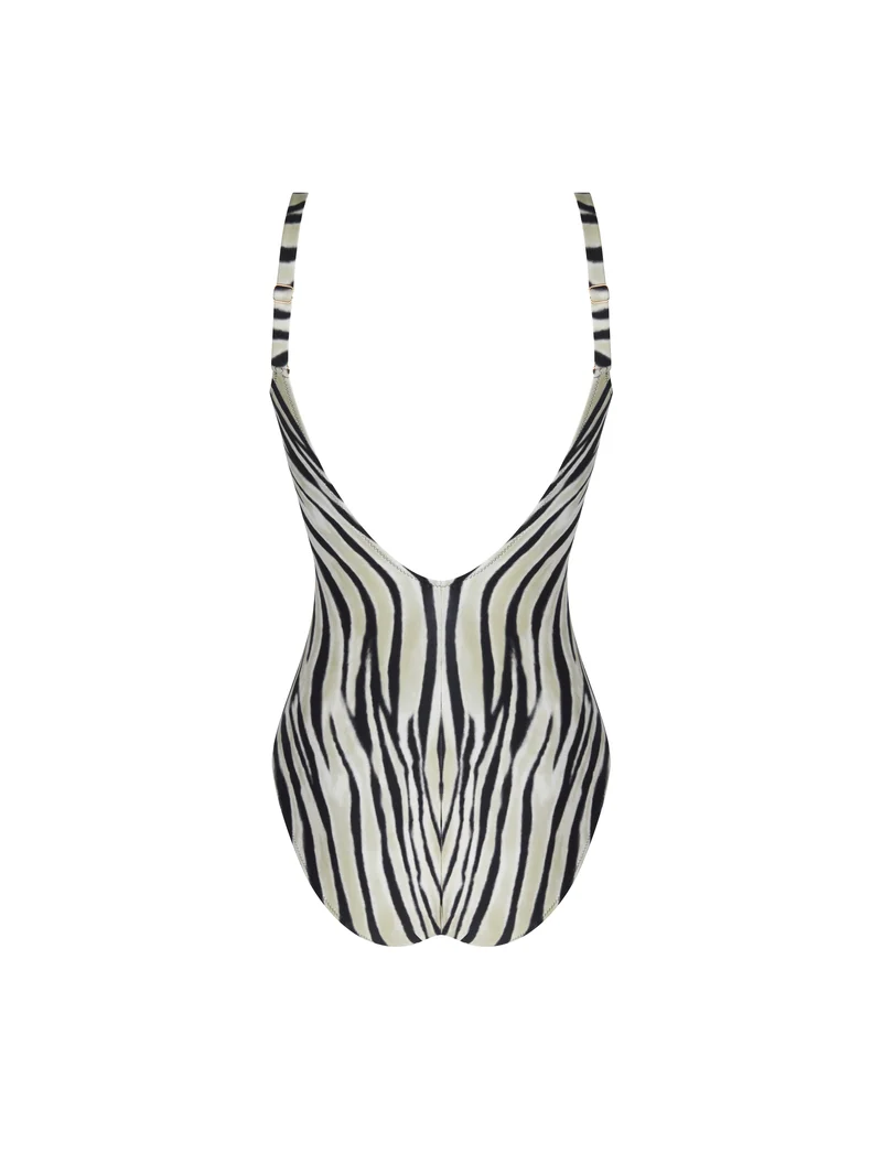 Antigel Swimwear von Lise Charmel – La Tigre Blanc Verführerischer kabelloser Badeanzug Tigre Bronze