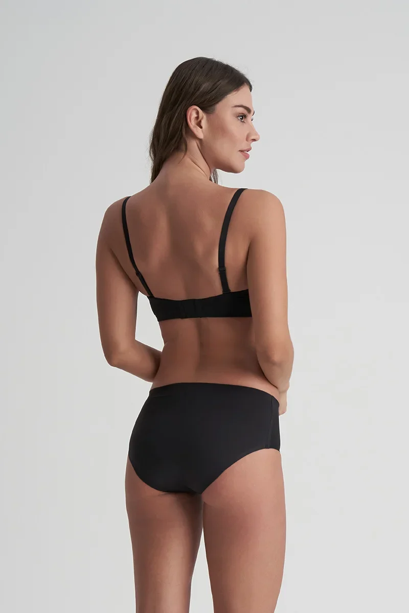 ByeBra – Auslaufsichere Periodenunterwäsche, Hipster-Stil, laminiert, mittlere Stärke, Schwarz