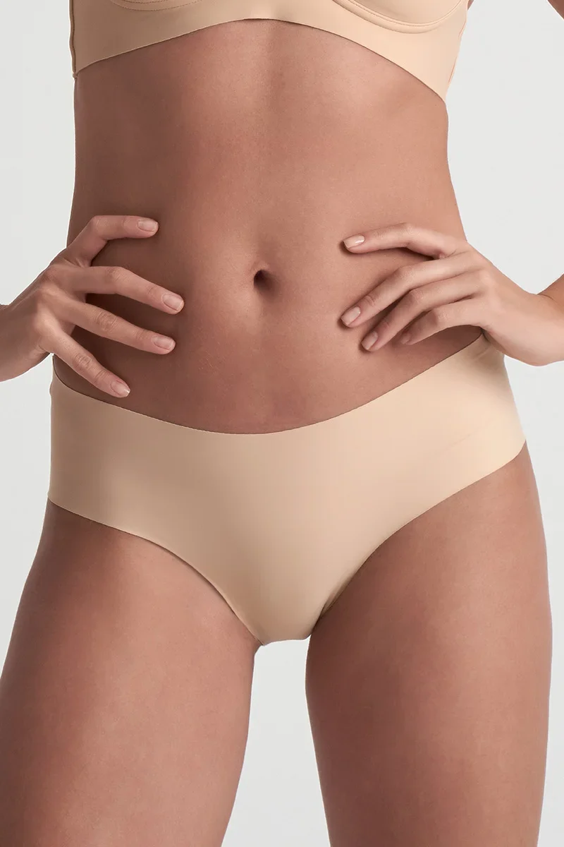 ByeBra – Po-Lifting-BH & Unterwäsche 2er-Pack Unsichtbare Hipster-BHs Beige & Schwarz
