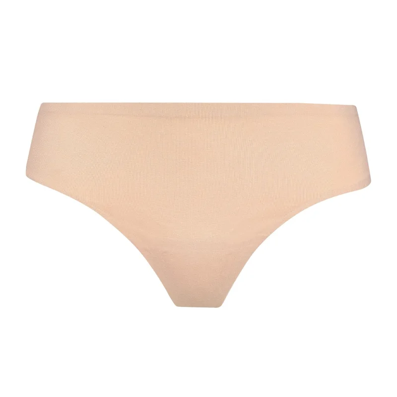 ByeBra – Po-Lifting-Formwäsche & Unterwäsche, 2er-Pack Baumwoll-Tanga, Beige & Schwarz