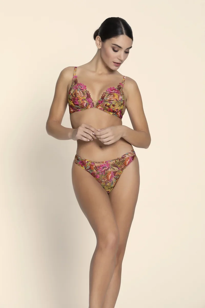 Lise Charmel - Danse Des Fleurs Thong Fushia Vert