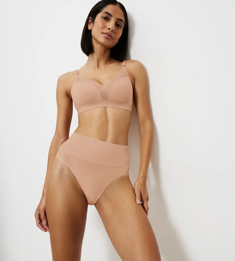 Triumph – Soft Sculpt Bandeau Maxi Slip, Neutral Beige