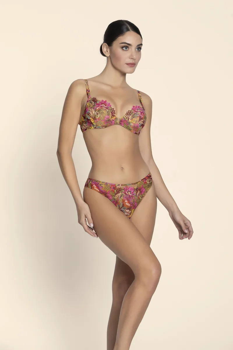 Lise Charmel – Danse Des Fleurs Italienischer Slip Fushia Vert