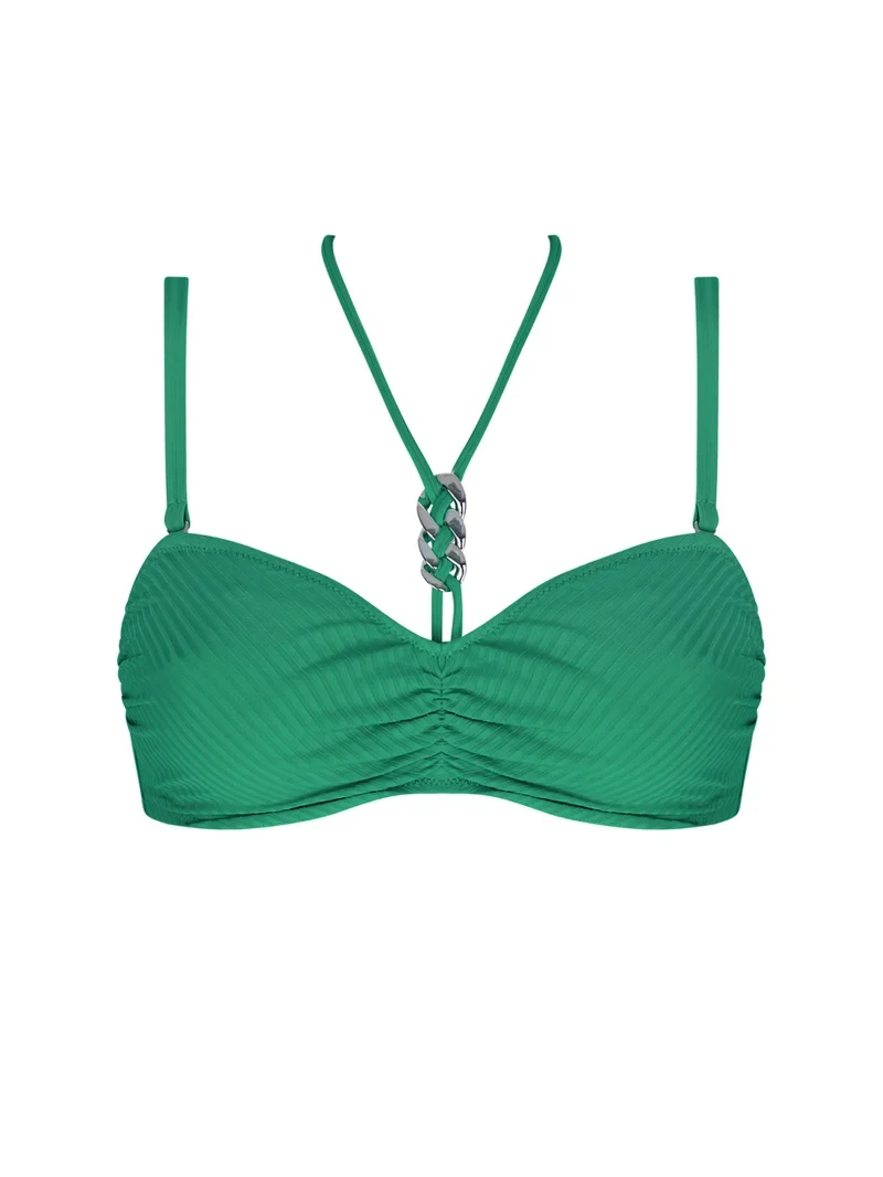 Antigel Bademode von Lise Charmel – La Stricto Chic Fuller Cup Trägerloser Bikini Stricto Vert