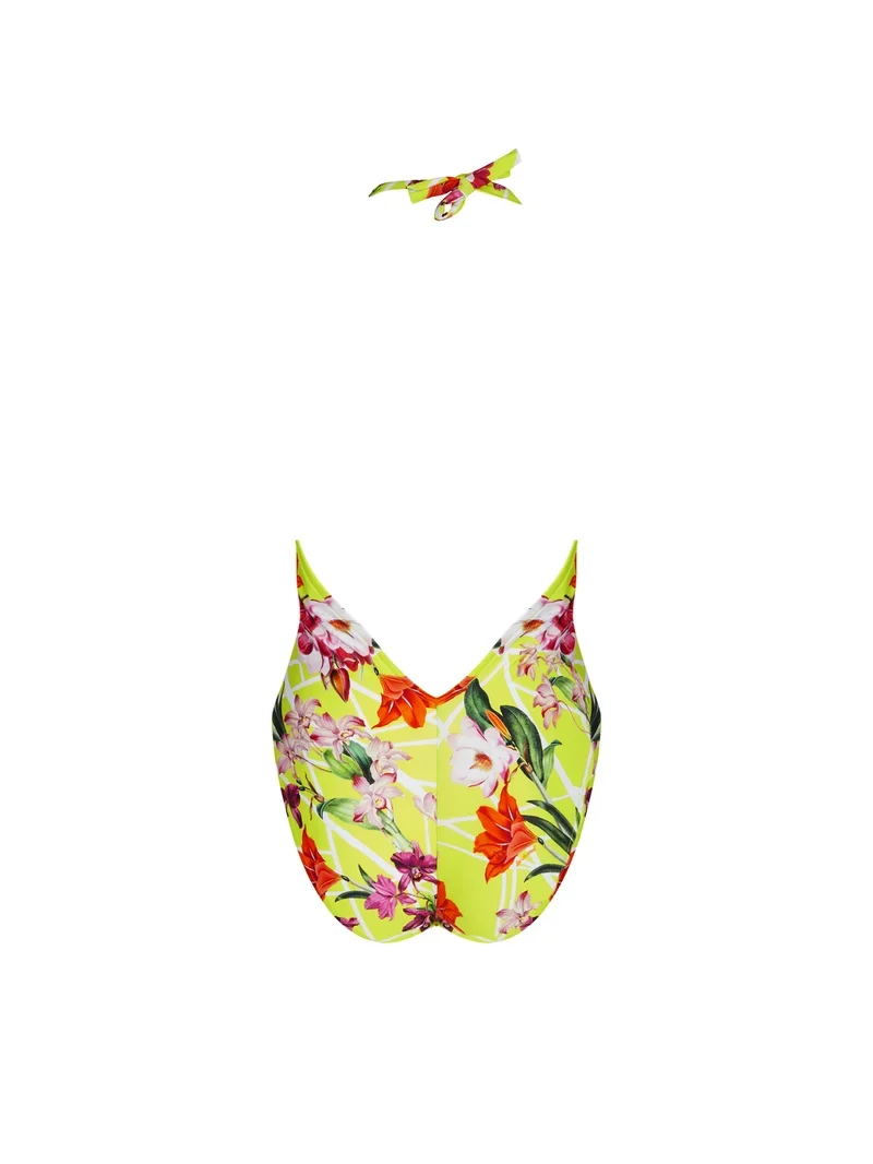 Lise Charmel Bademode – Fleurs Splendeur Wireless Seduction Neckholder-Badeanzug Splendeur Lime