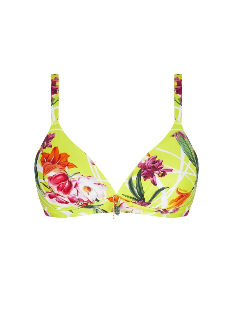 Lise Charmel Bademode – Fleurs Splendeur Wireless gepolsterter Bikini Splendeur Lime
