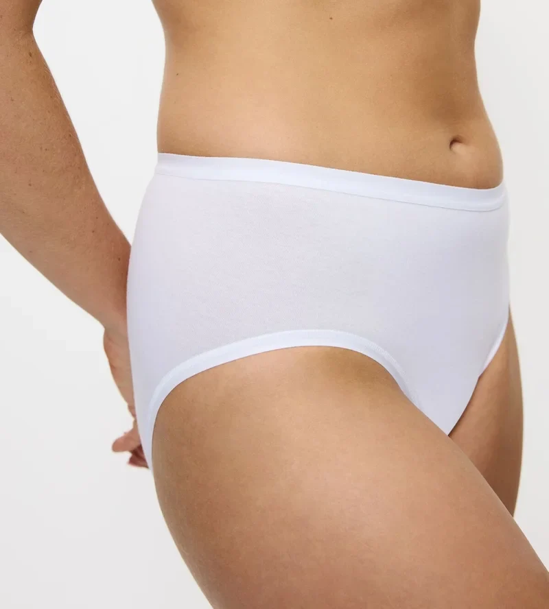 Triumph – Sense Of Cotton Midi-Slip Weiß