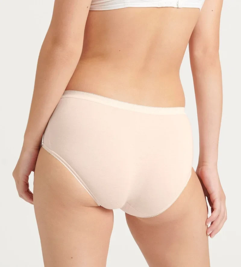 Sloggi – Basic Plus Slip 3er-Pack Pfirsich & Weiß