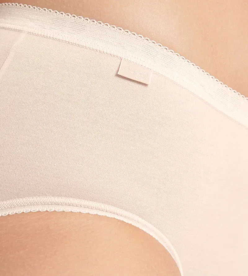 Sloggi – Basic Plus Slip 3er-Pack Pfirsich & Weiß