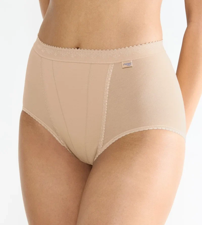 Sloggi - Control High Waist Brief 2er-Pack Hautfarben