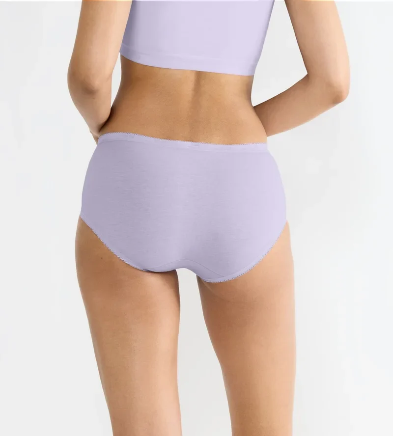 Sloggi - Basic Plus Slip 3er-Pack Schwarz & Lila