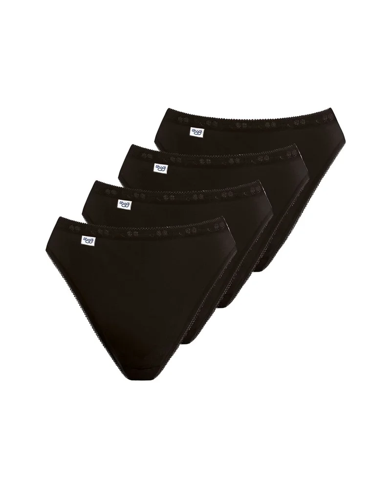 Sloggi - Basic Plus Tai Brief 4er-Pack Schwarz