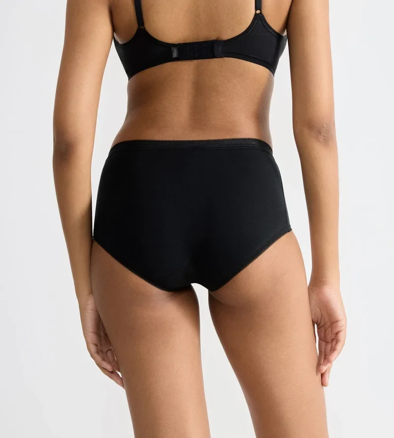 Sloggi – Basic Plus Midi-Slip, 4er-Pack, Schwarz