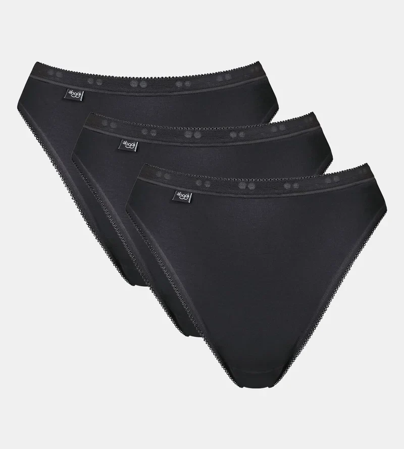 Sloggi - Basic Plus Tai Brief 3er-Pack Schwarz