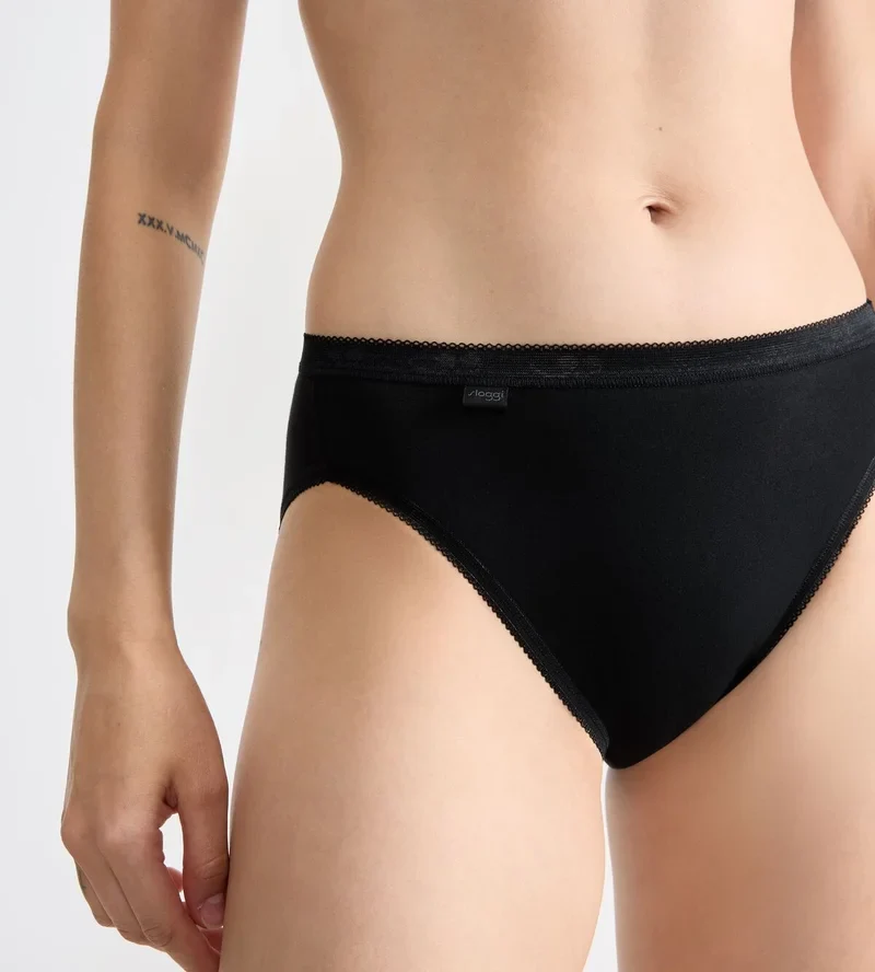 Sloggi - Basic Plus Slip 3er-Pack Schwarz