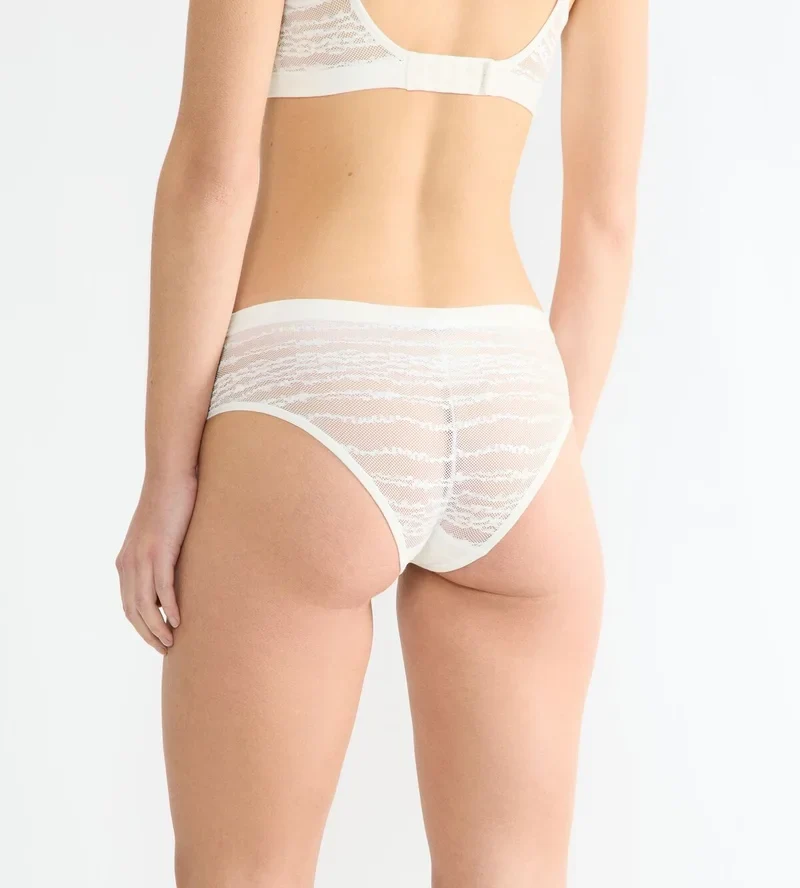 Sloggi - Free Evolve Lace Hipster Seide Weiß
