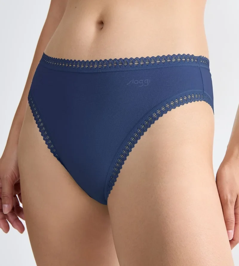 Sloggi - Go Crush High Leg Brief 3er-Pack Blau
