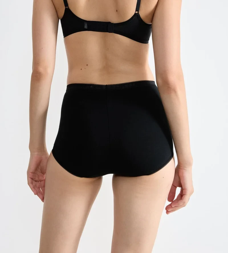 Sloggi - Basic Plus High Waist Brief 2er-Pack Schwarz