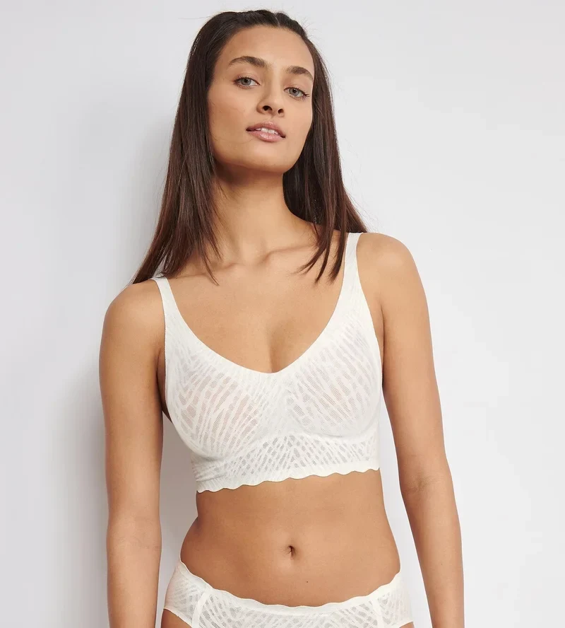Sloggi - Zero Feel Bliss Bralette Seide Weiß