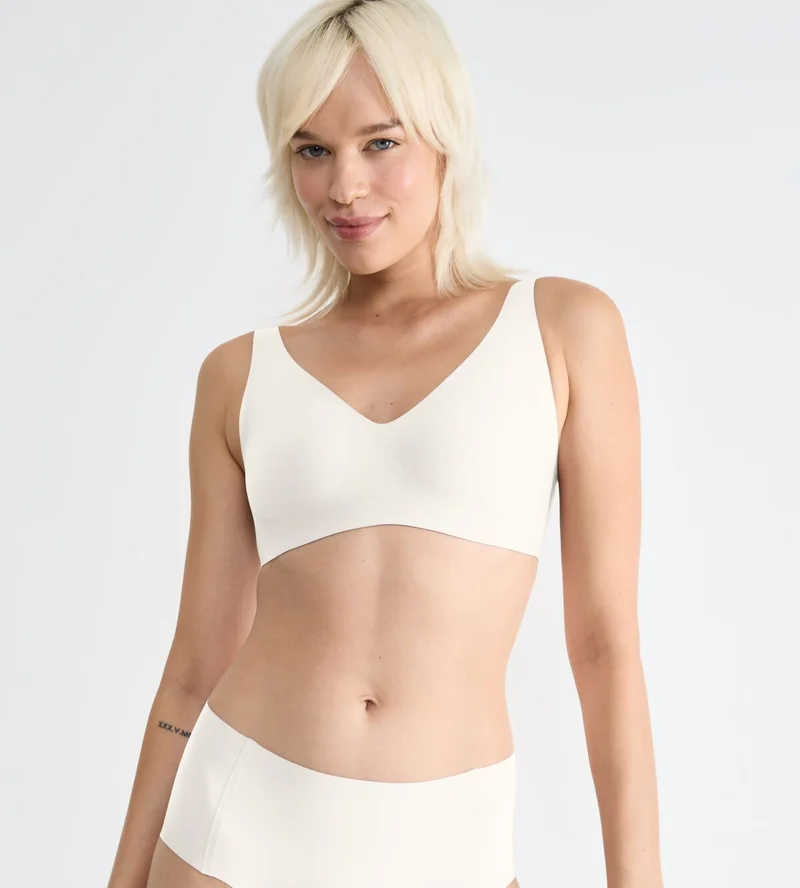 Sloggi - Zero Feel Soft Bra Seide Weiß