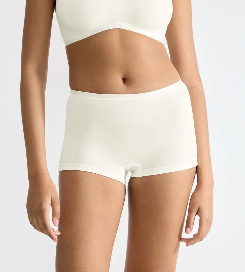 Sloggi - Go Daily Baumwollshorts, 3er-Pack, Seidenweiß