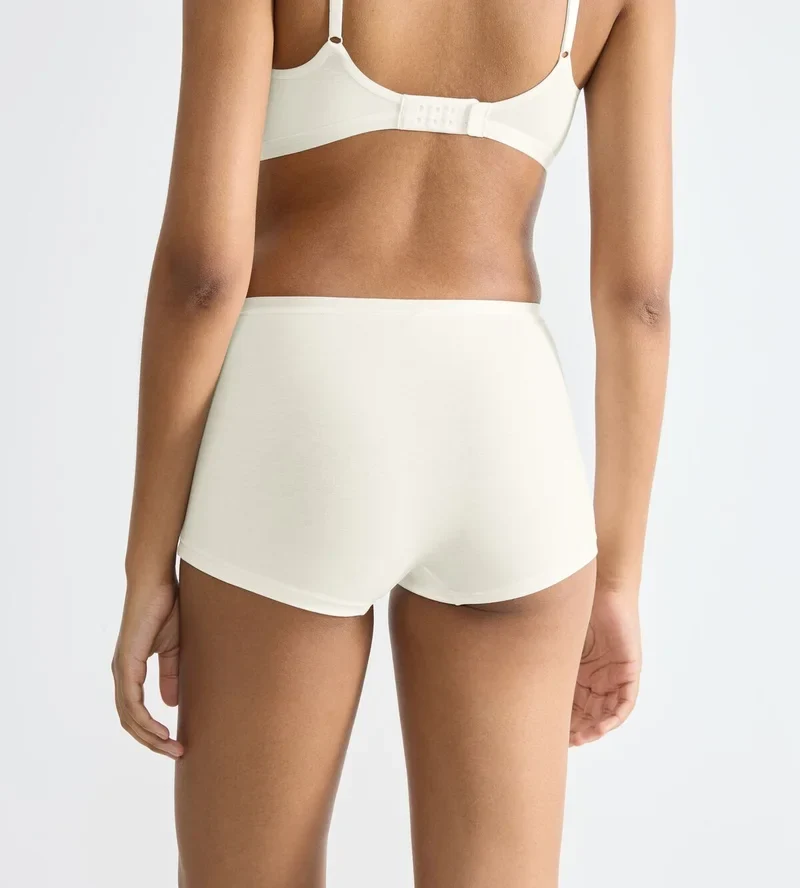 Sloggi - Go Daily Baumwollshorts, 3er-Pack, Seidenweiß