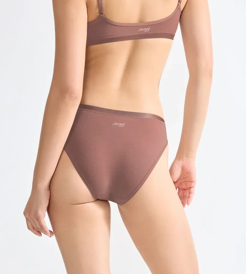 Sloggi - Go Daily Baumwoll-Mini-Slip, 3er-Pack, Kakao