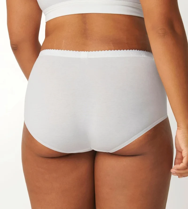 Sloggi – Schicke High-Waist-Slips, 4er-Pack, Weiß