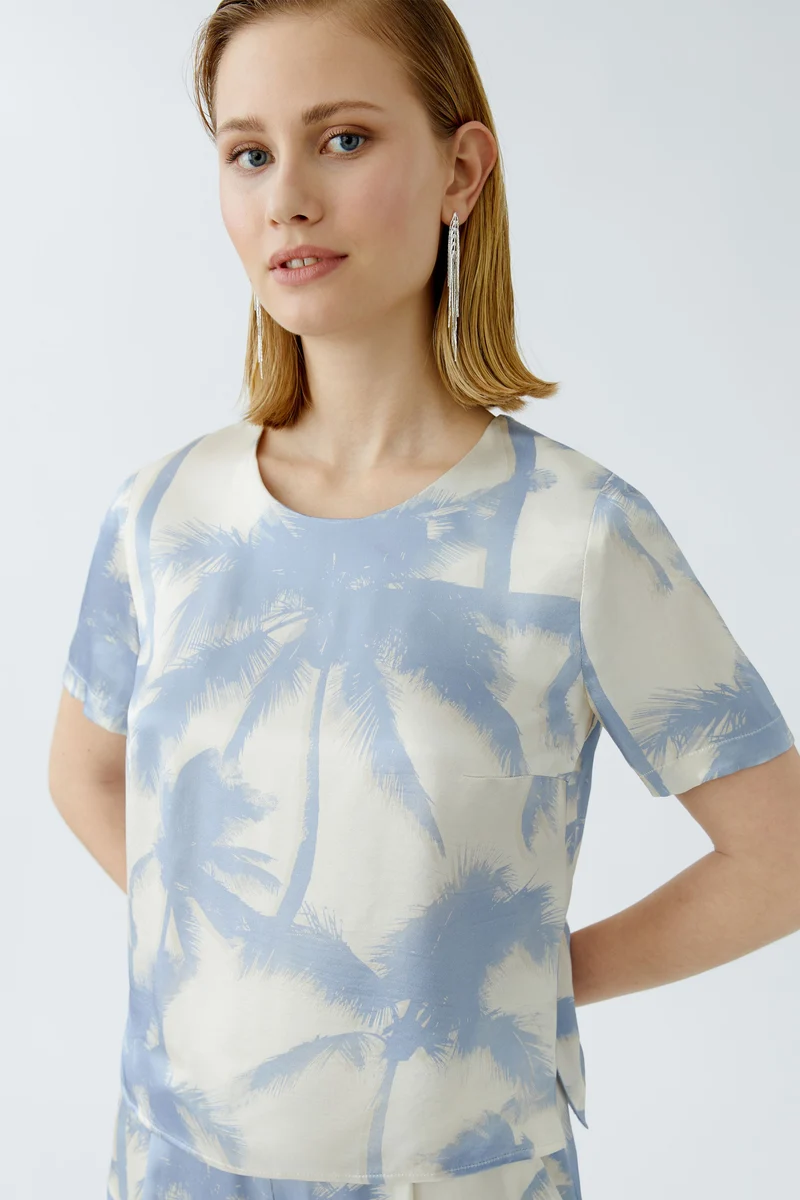 Bluse reiner Viskosesatin