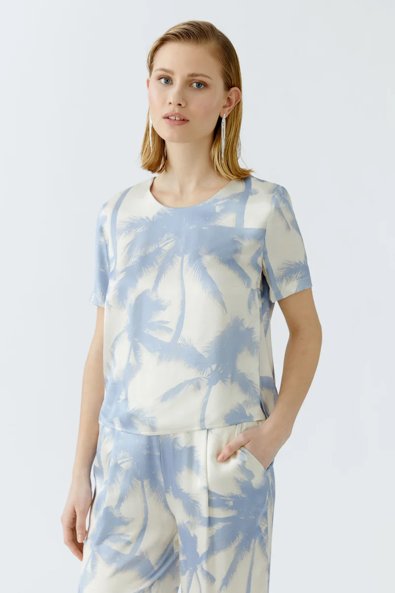 Bluse reiner Viskosesatin