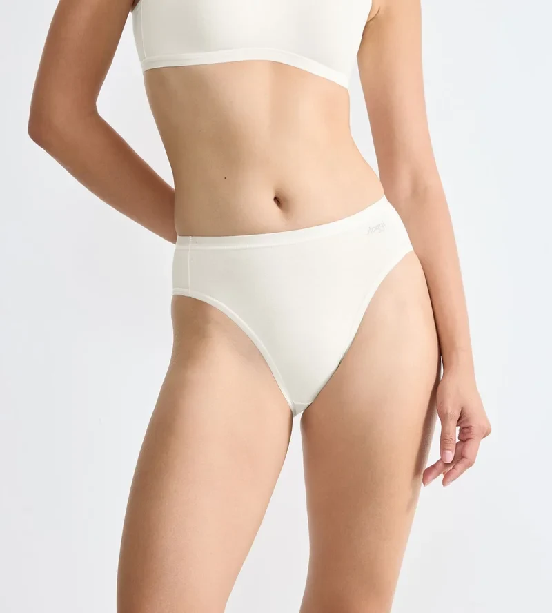 Sloggi - Go Daily Baumwollslips, 3er-Pack, Seidenweiß