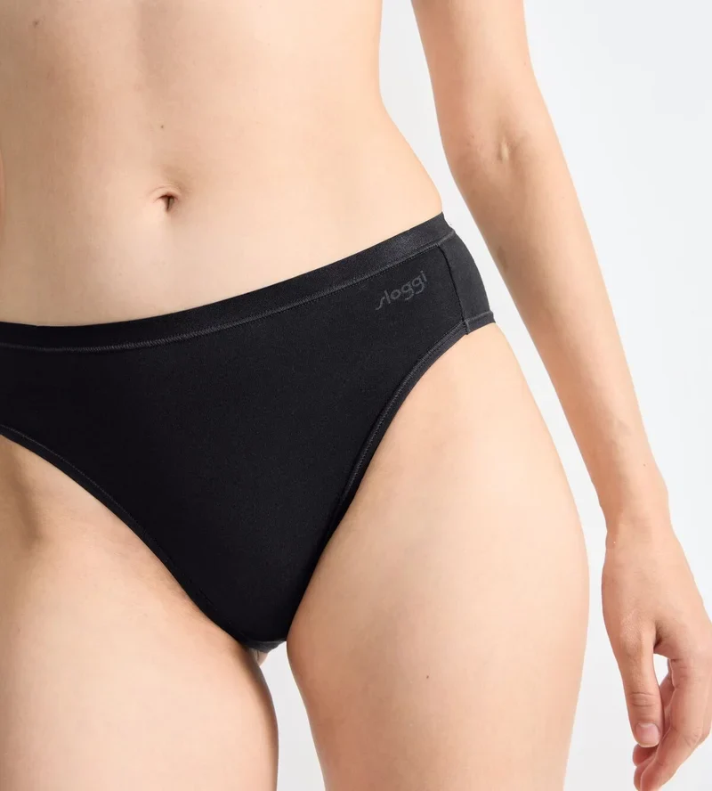 Sloggi - Go Daily Baumwollslips, 3er-Pack, Schwarz