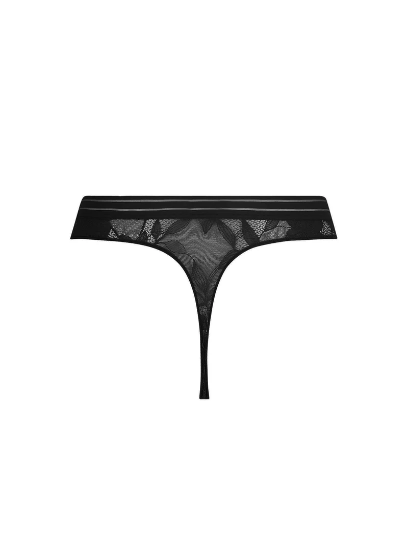Antigel von Lise Charmel – Dentelle Rebelle Thong Noir