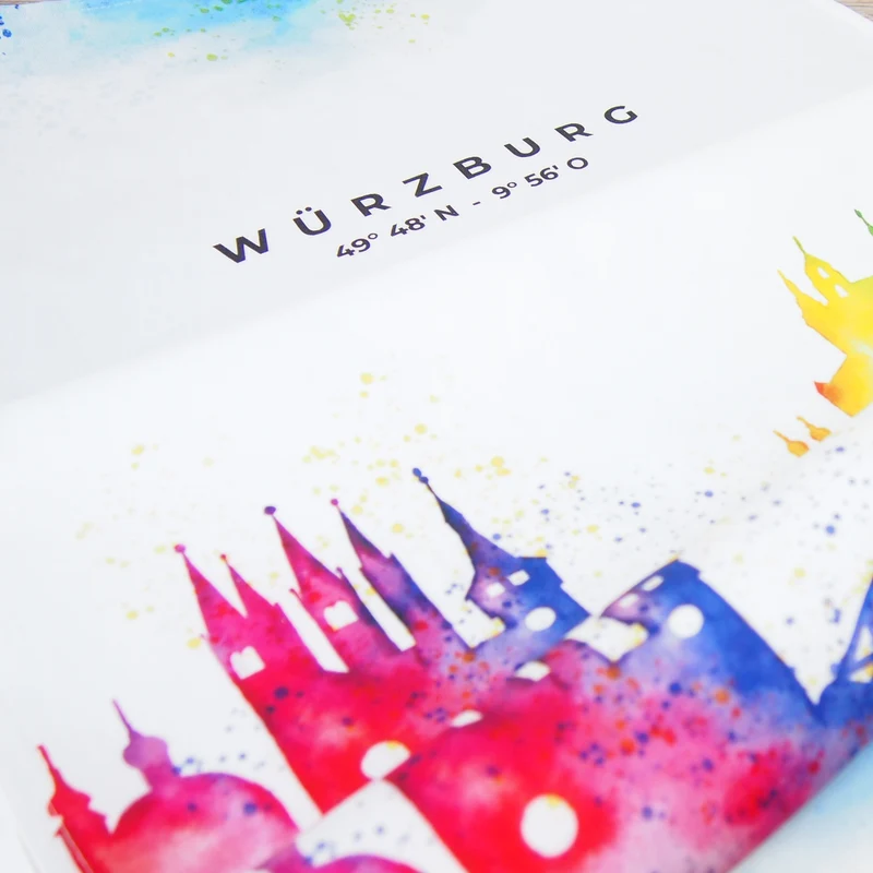 Würzburg Küchentuch Digitaldruck