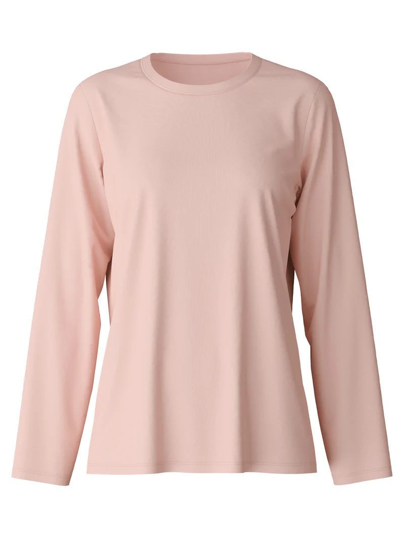 DAMEN Shirt langarm, pearl blush
