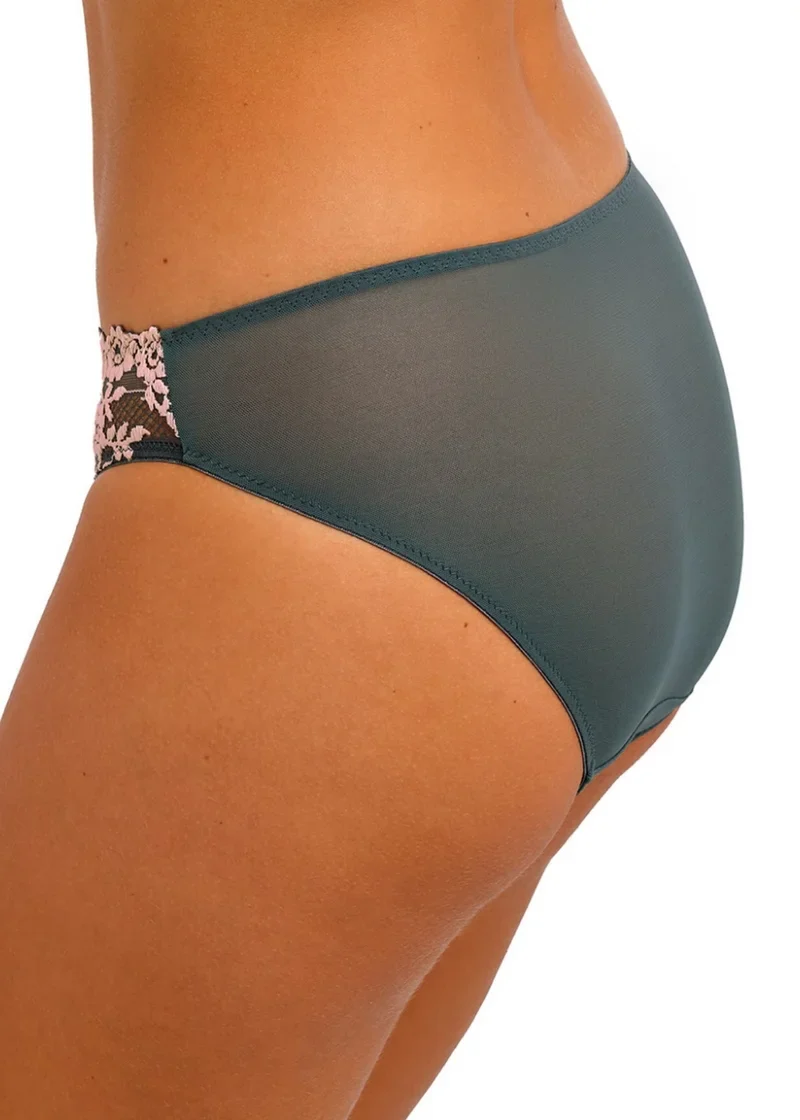 Wacoal - Embrace Lace Bikini-Slip Dunkelgrau/Wolkenrosa