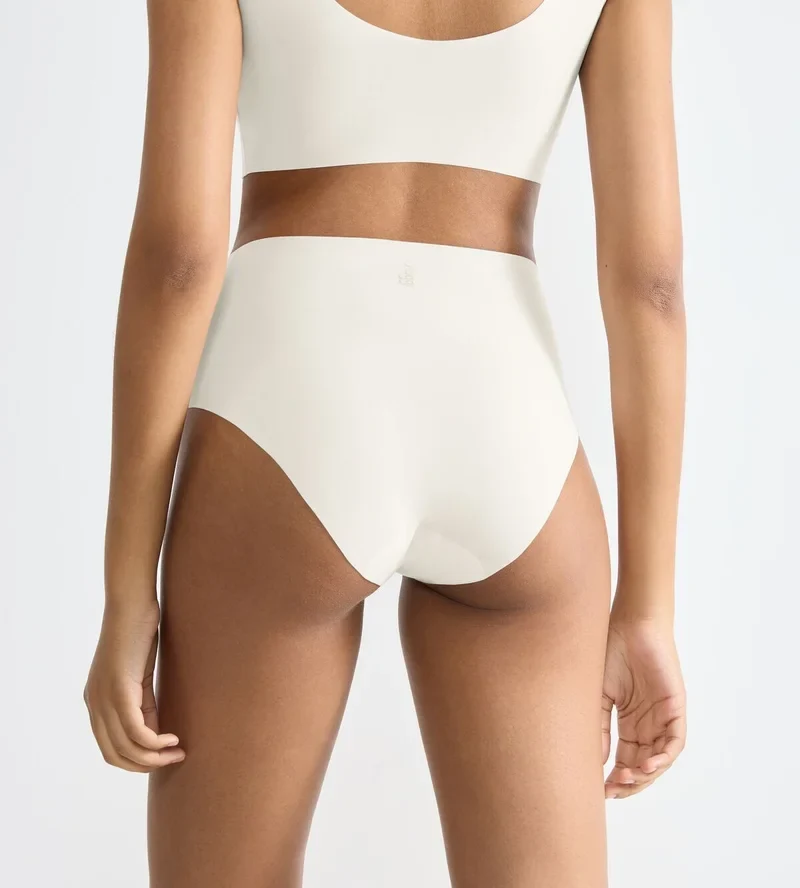 Sloggi - Zero Feel High Waist Brief Seide Weiß