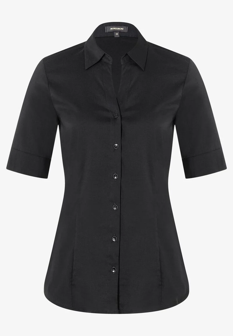 Baumwoll/Stretch Bluse schwarz