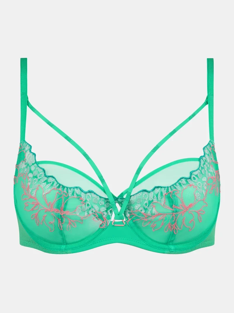Chantelle – Spice – Stark bedeckender Bügel-BH, Aqua Fluo