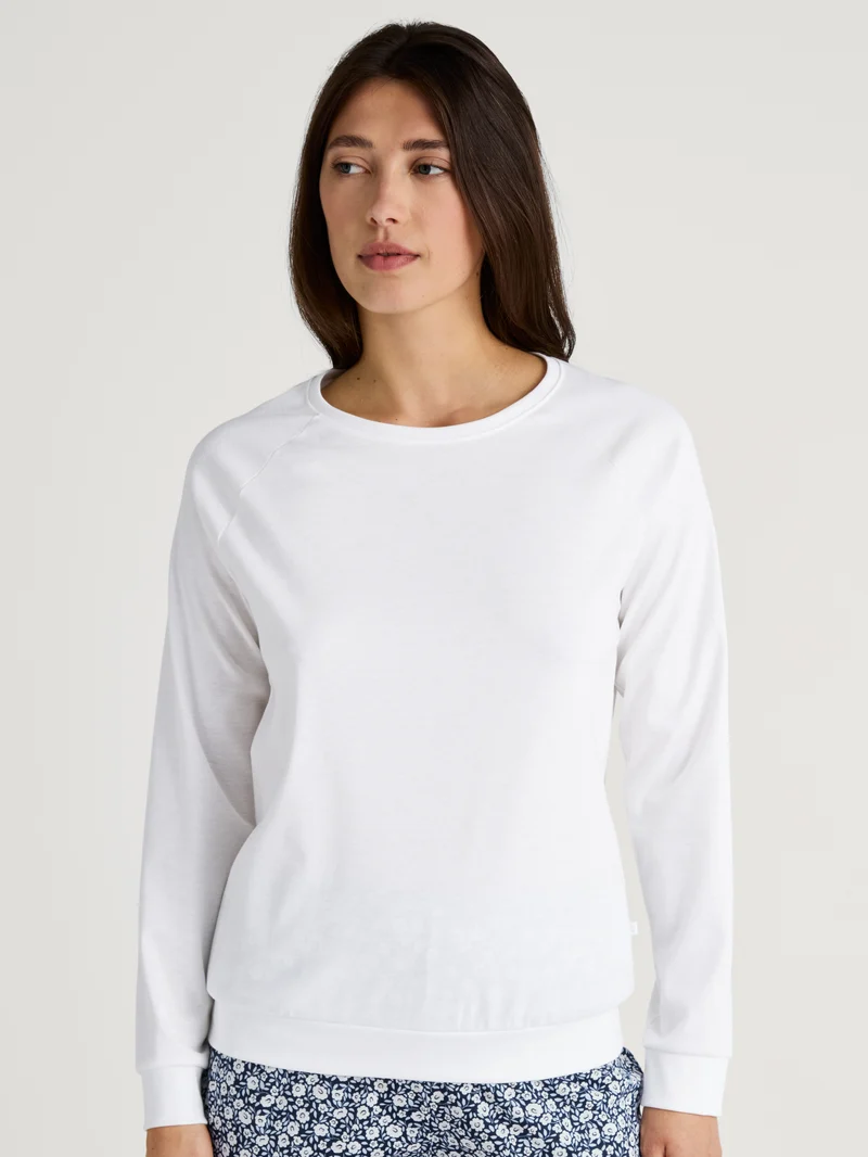 DAMEN Shirt langarm, star white