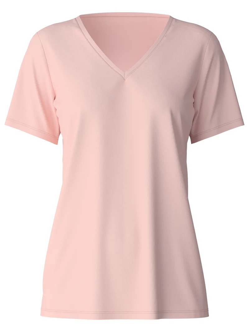 DAMEN Shirt kurzarm, pearl blush