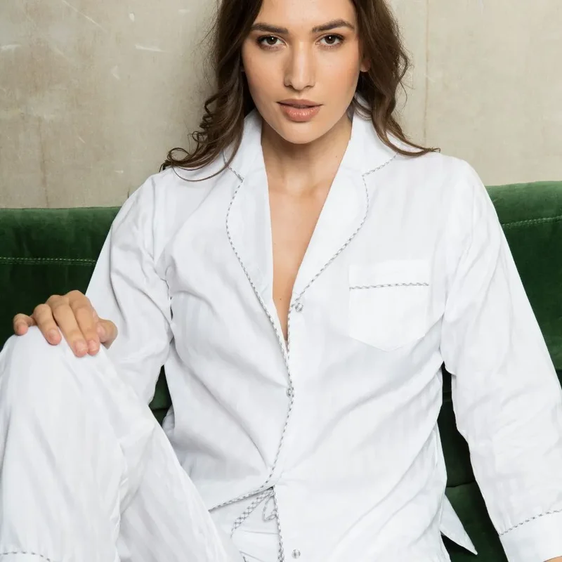 Royce - Nachtwäsche-Pyjama-Set Schattenstreifen